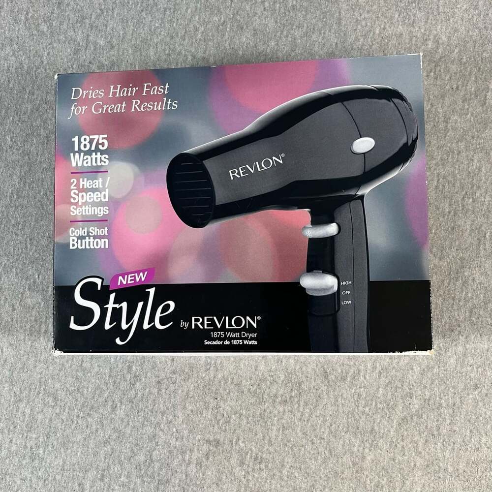 Revlon Style 1875 Watt Hair Dryer Black